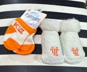Collegiate University Of Tennessee Volunteers Baby Socks Size 0-6 Mos